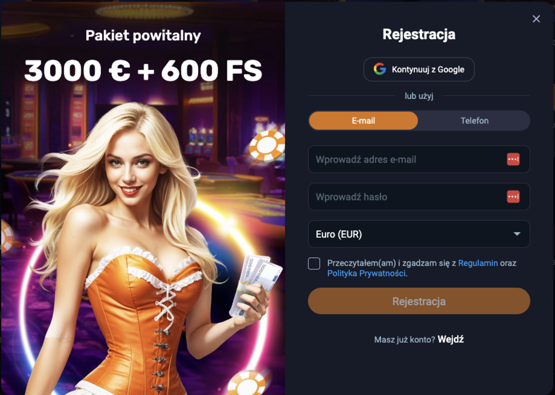 Vox Casino Rejestracja